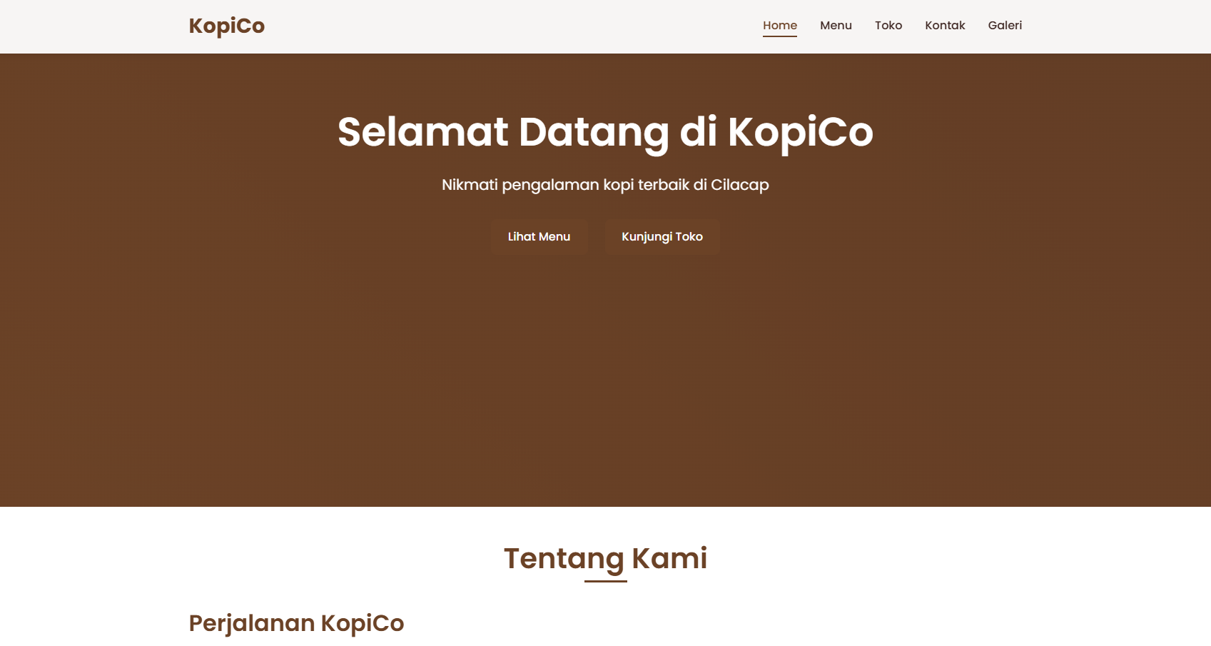 Coffee Shop Project